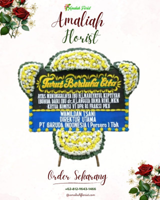 Papan Bunga Duka di Rajabasa Raya