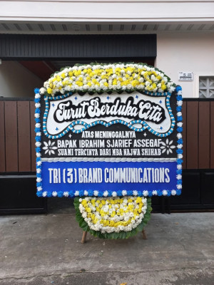 Papan Bunga Duka di Rajabasa Raya